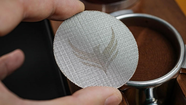 KNODOS Magnetischer 58 mm Dosiertrichter und Espresso-Pucksieb, 58 mm, Breville Espresso-Zubehör-Set