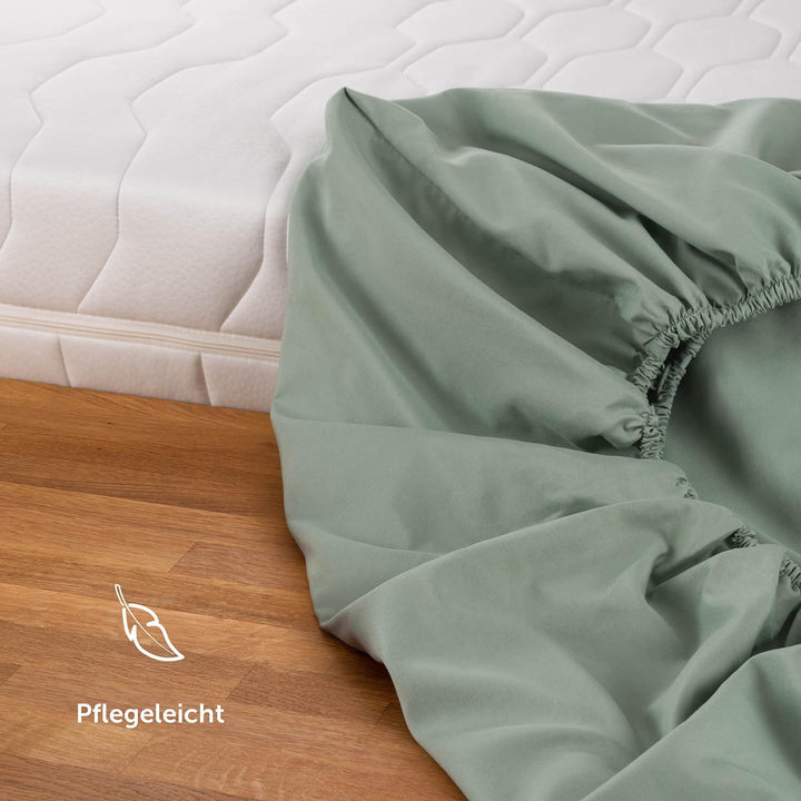 Blumtal® Spannbettlaken aus Microfaser -zertifiziertes Bettlaken - Spannbetttuch/Leintuch - Bettbezu