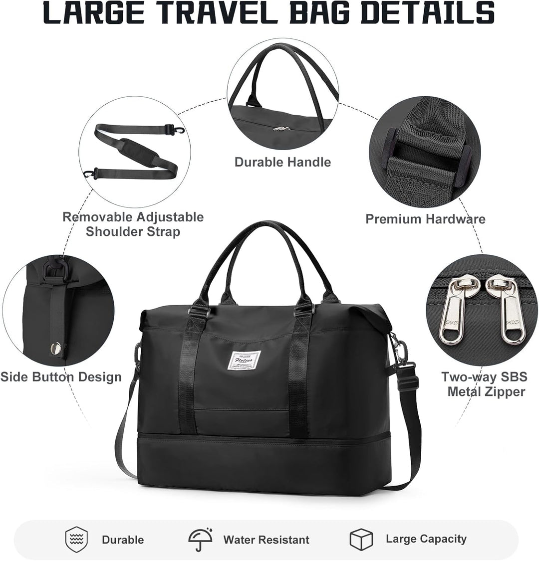 Gross Reisetasche Damen Handgepäck Tasche Sporttasche Weekender Bag Schwimmtasche Wasserdicht Travel