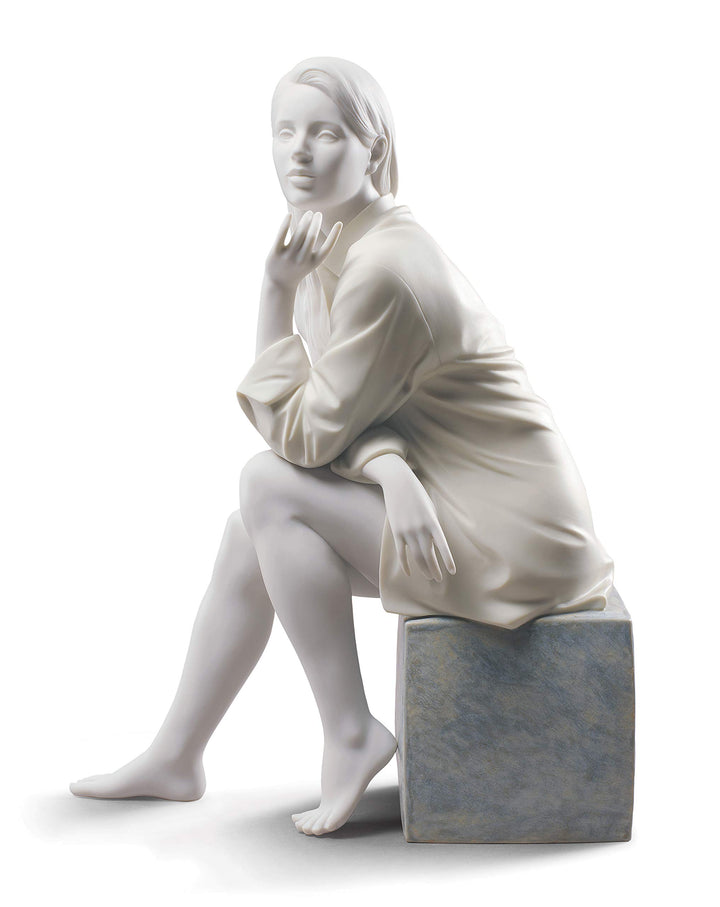 LLADRÓ Frauen-Figur Meine Entspannungszeit. Frau. Porzellan.