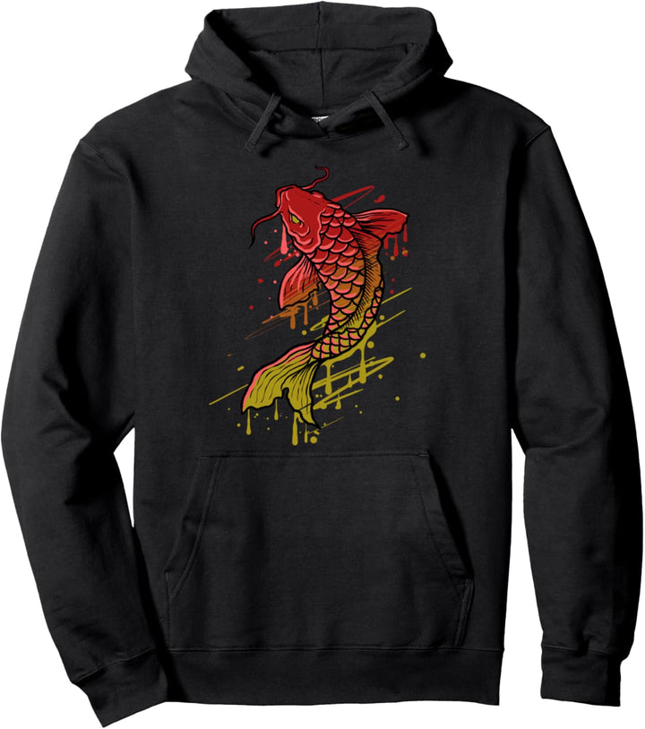 Koi Fisch Feng Shui Japanische Kunst Karpfen Nishikigoi Gesc Pullover Hoodie