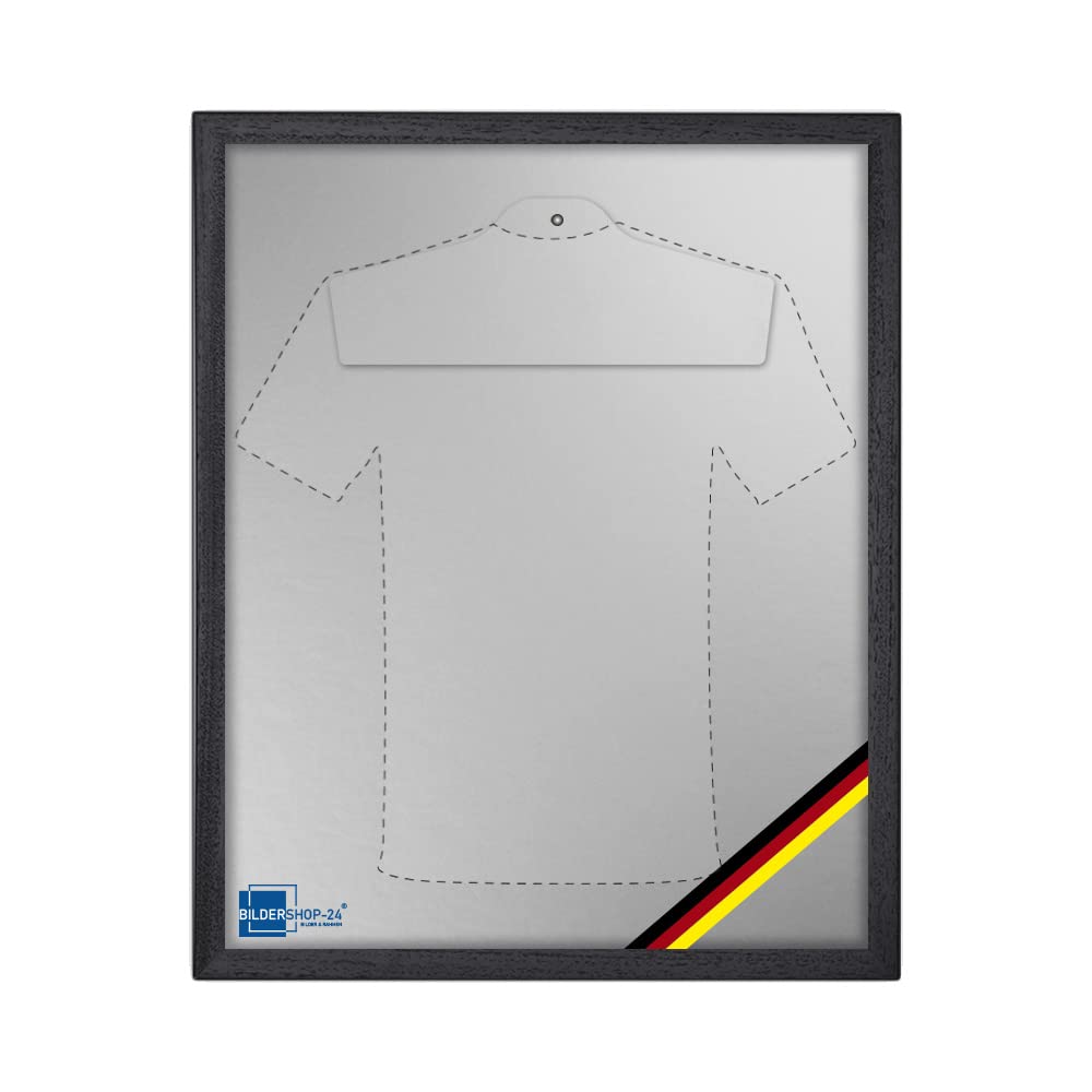 Bildershop-24 Objektrahmen Trikotrahmen Vario inkl. Bügel und Passepartout 70x90cm Schwarz (lackiert