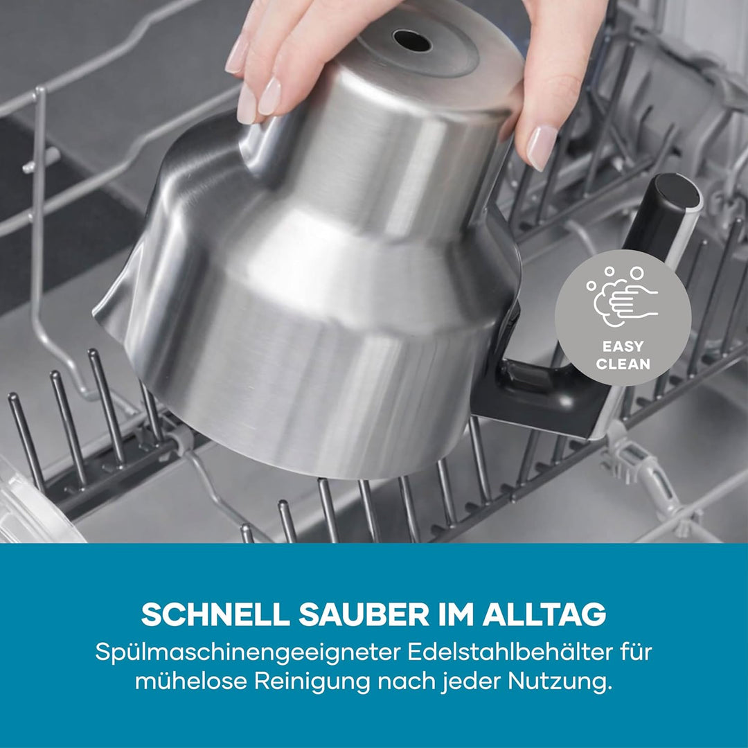 SEVERIN SPUMA 700 PLUS Induktions-Milchaufschäumer, elektrischer Milchaufschäumer ohne Anbrennen, sp