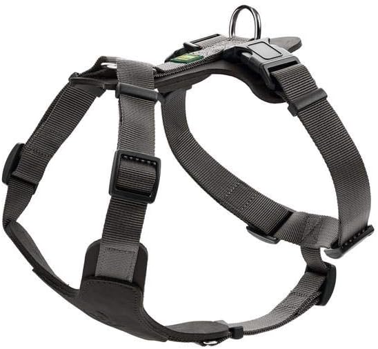 HUNTER AALBORG MIXED Hundegeschirr, S, schwarz/grau schwarz/grau 46-67 cm, schwarz/grau 46-67 cm