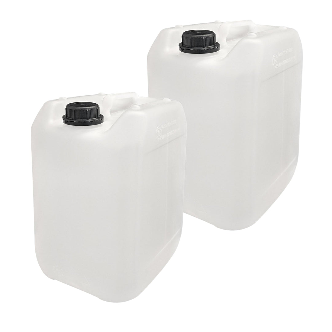 plasteo® 10L Getränke- Wasserkanister Natur | Lebensmittelecht | Hergestellt in DE | UN-Zulassung |