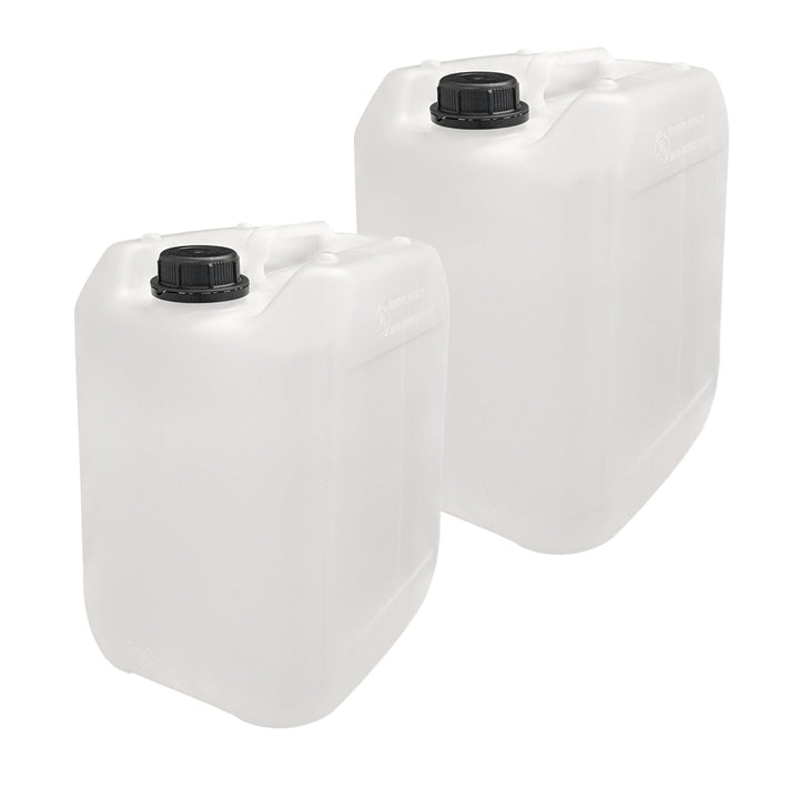 plasteo® 10L Getränke- Wasserkanister Natur | Lebensmittelecht | Hergestellt in DE | UN-Zulassung |