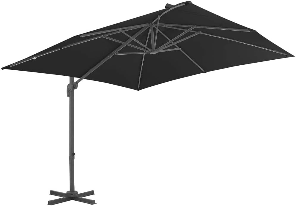 Tidyard Ampelschirm Sonnenschirm mit Aluminium-Mast Gartenschirm | Balkonschirm Terrassenschirm | So
