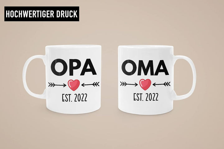 Trendation - Ihr werdet Oma und Opa 2022 Geschenk Schwangerschaft Verkünden Überraschung Baby Du Wir