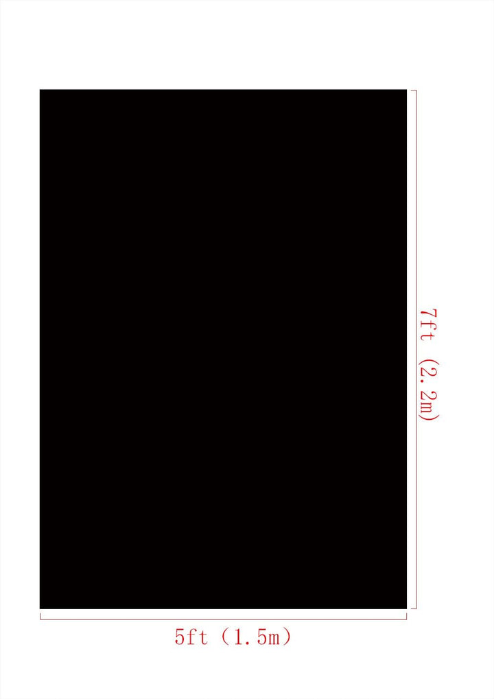 Kate 1,5x2,2m Foto Hintergrund Schwarz Faltbar Microfiber Hintergrund Fotostudio Grundlegender Schwa