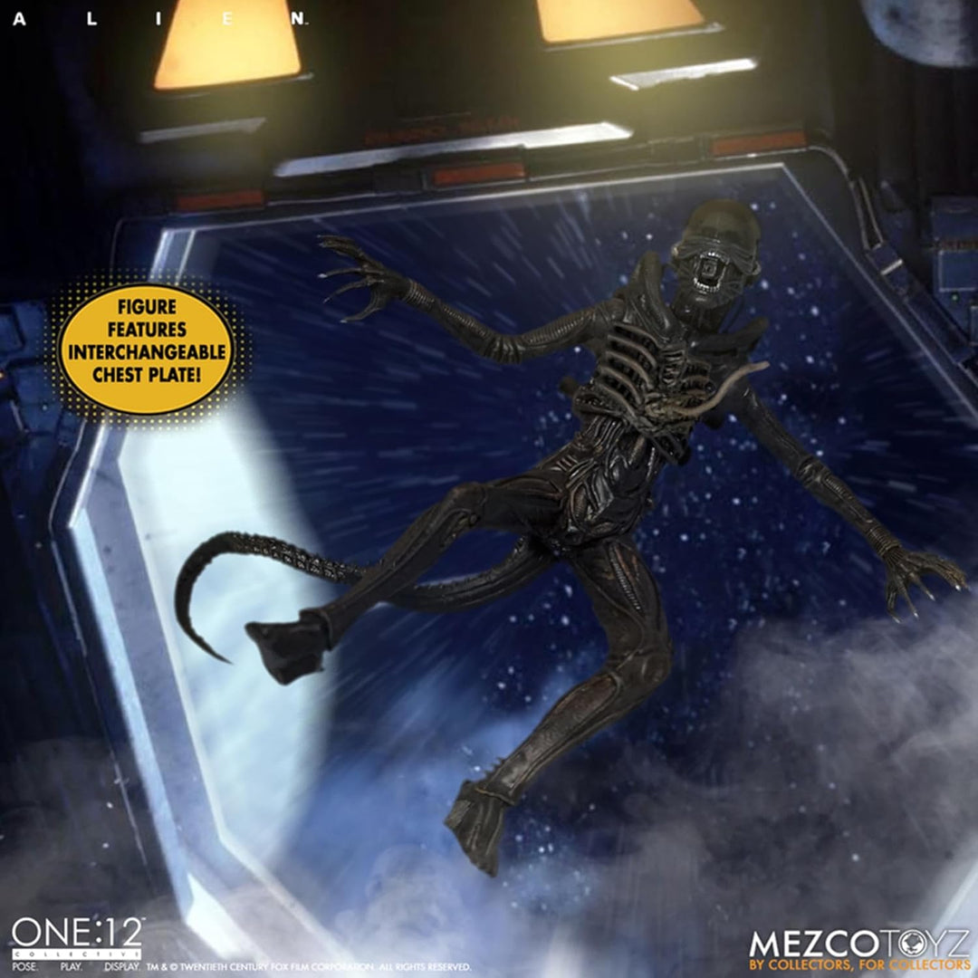Mezco Alien One:12 Collective Deluxe Actionfigur Alien Multicolor, 100% Kunststoff