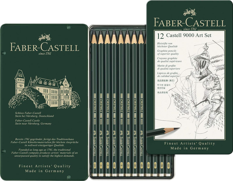 Faber-Castell 117511 - Aquarellstift Albrecht Dürer 120er Metalletui & 119065 - Bleistift Castell 90