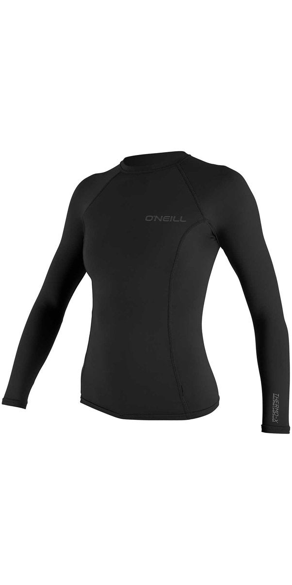 O';Neill Womens Thermo-X Langarmshirt Schwarz - UPF 50+ UV-Schutz - UV-Sonnenschutz und SPF-Eigensch