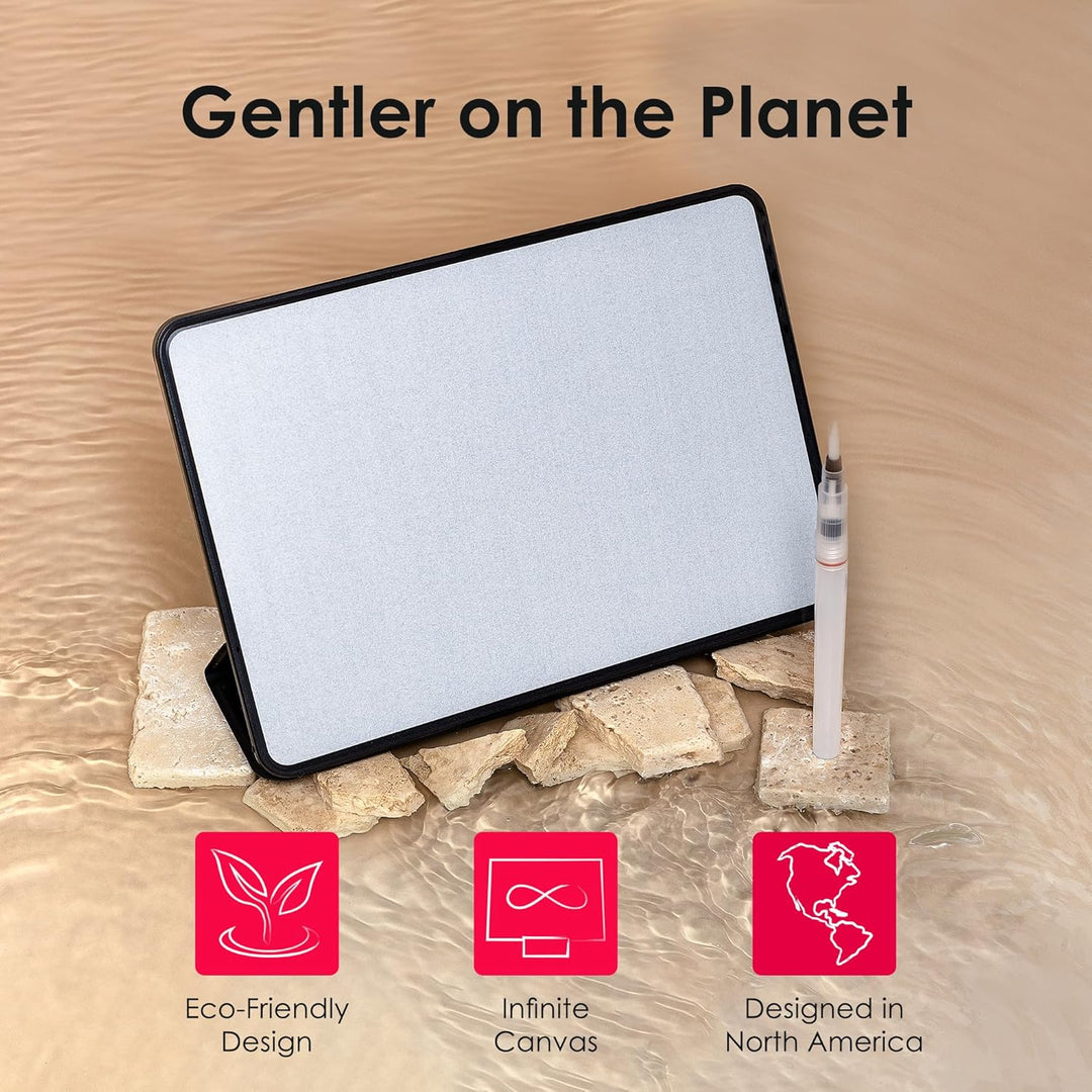 Buddha Board Enso | Tragbare Wassermalerei mit Pinsel & tragbar für Achtsamkeit & Meditation überall