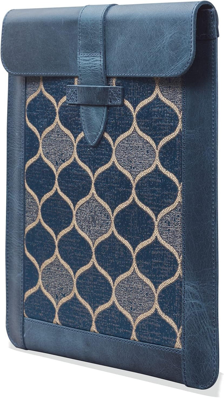 LONDO Echtleder-Ärmeltasche für Ipad - Small Blau Small, Blau Small