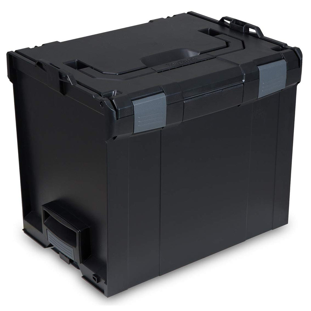 L-BOXX® 374 Bosch Sortimo schwarz leer BSS Werkzeugkoffer Transportbox black, Schwarz