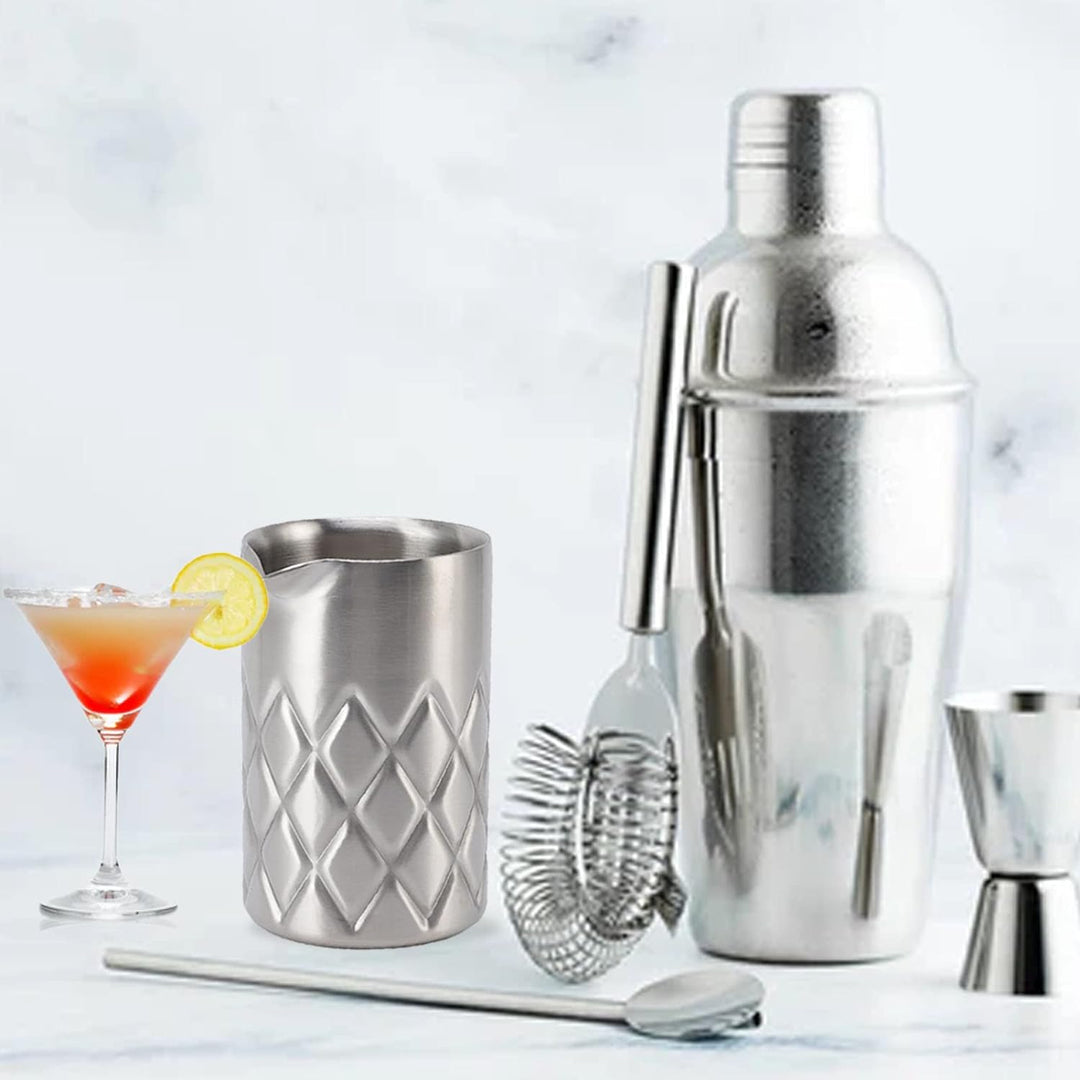 Rührglas Edelstahl-Rührglas doppelwandig unzerbrechlich Rostschutz Cocktail-Rührglas Cocktail-Trinkg