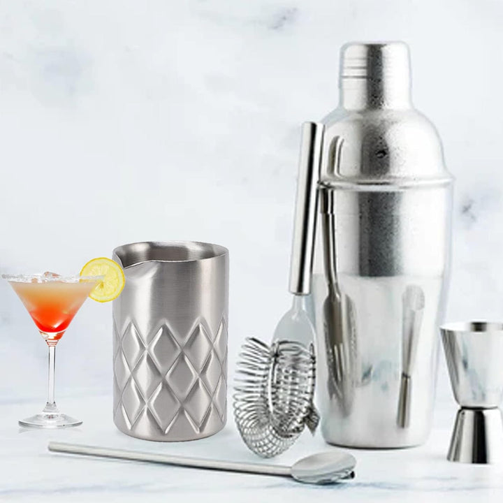 Rührglas Edelstahl-Rührglas doppelwandig unzerbrechlich Rostschutz Cocktail-Rührglas Cocktail-Trinkg
