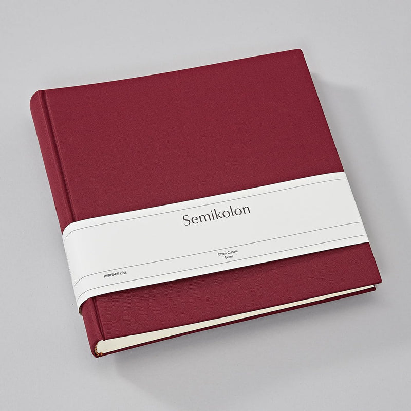 Semikolon 368388 Foto-Album Classic Event – 24 x 23 cm – 60 Seiten cremefarben, für ca. 60 Fotos – b