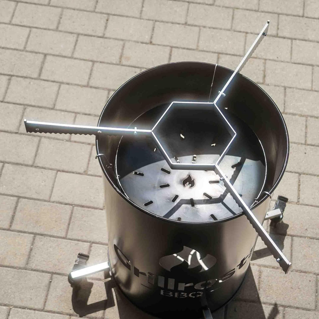 Grillrost.com Das Original Auflageleisten für alle 100cm Feuerplatten - sorgt für ausreichend Luft u