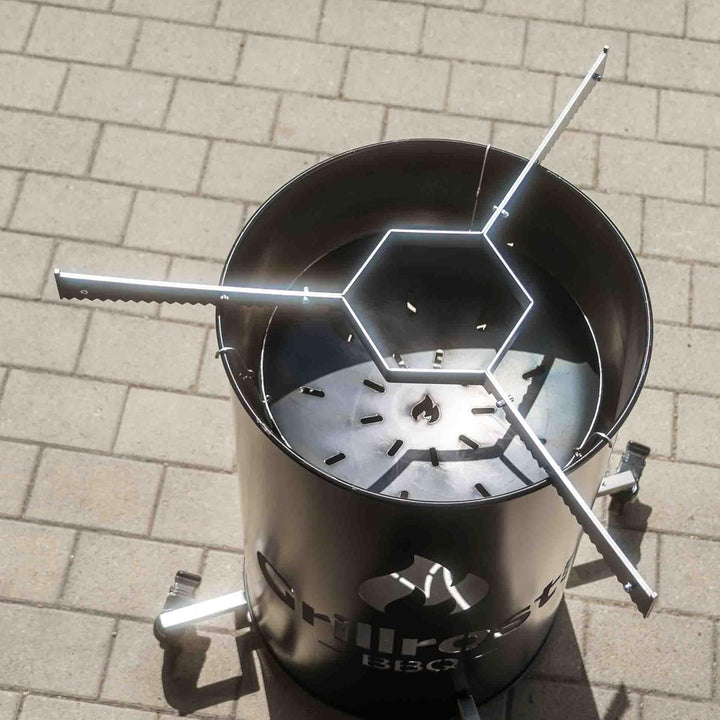 Grillrost.com Das Original Auflageleisten für alle 100cm Feuerplatten - sorgt für ausreichend Luft u