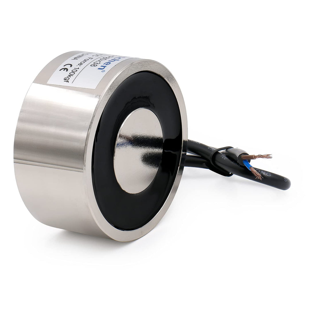 Heschen Elektromagnet-Magnet P80/38, Aussendurchmesser: 80 mm, DC 24 V, 100 kg