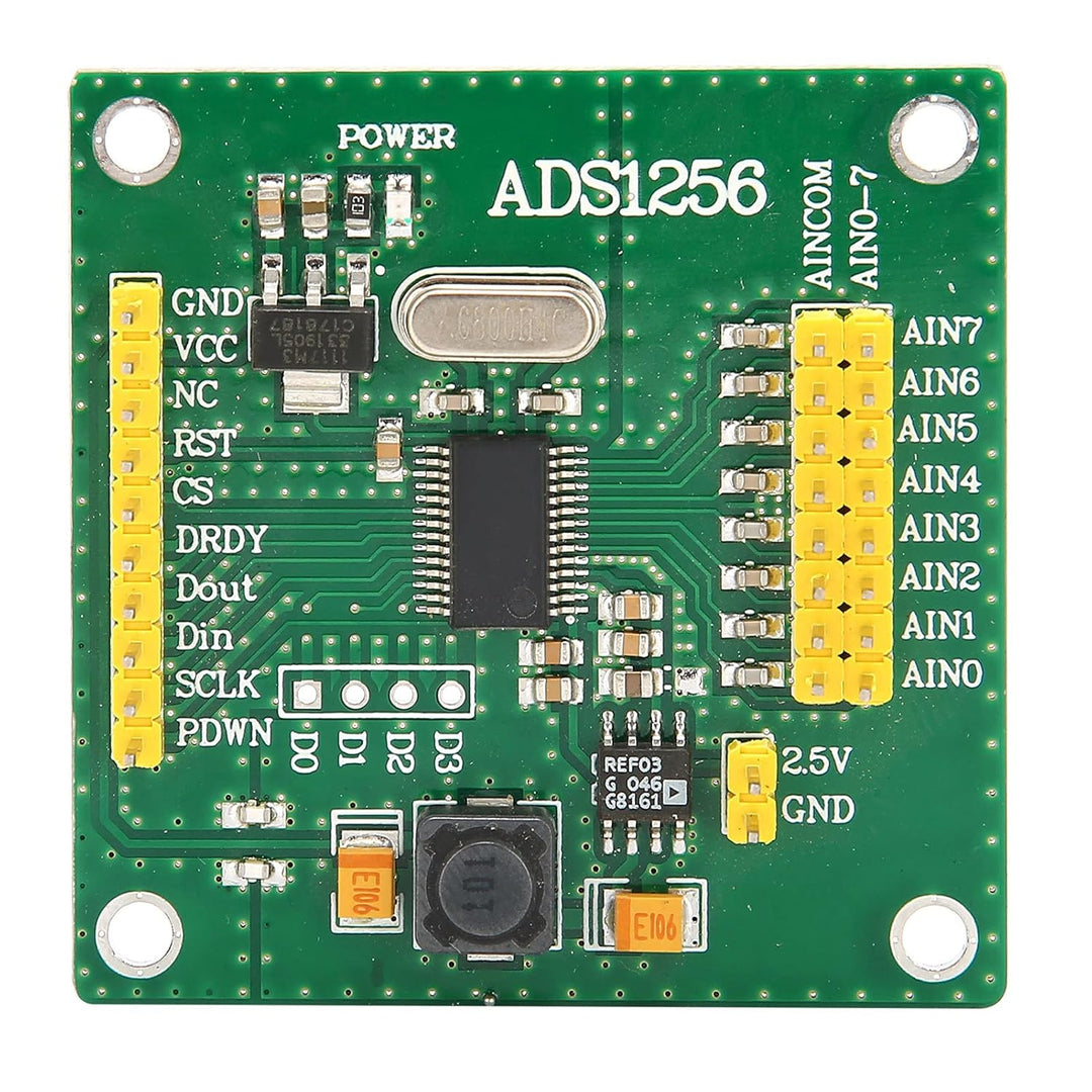 Eujgoov Analog-Digital-Wandlermodul 24 Bit 8 Kanal Hochgenaues ADC-Erfassungsdatenerfassungsmodul AD