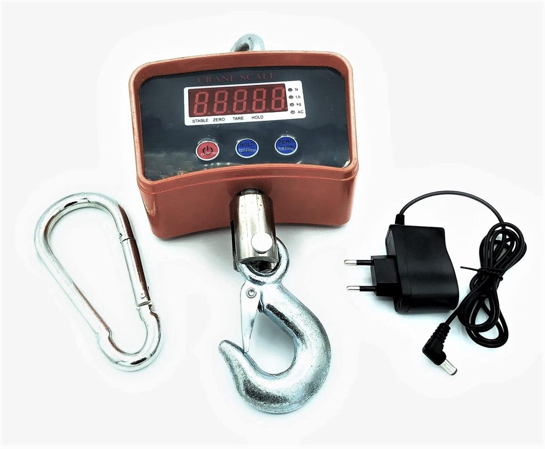 TEMPO DI SALDI Professionelle industrielle digitale Waage mit Haken Dynamometer Feder 1000 kg