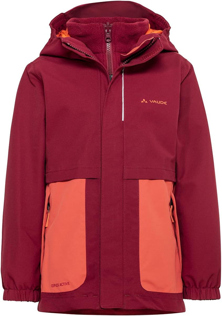 Kids Campfire 3in1 Jacket Girls 92 salsa/orange, 92 salsa/orange