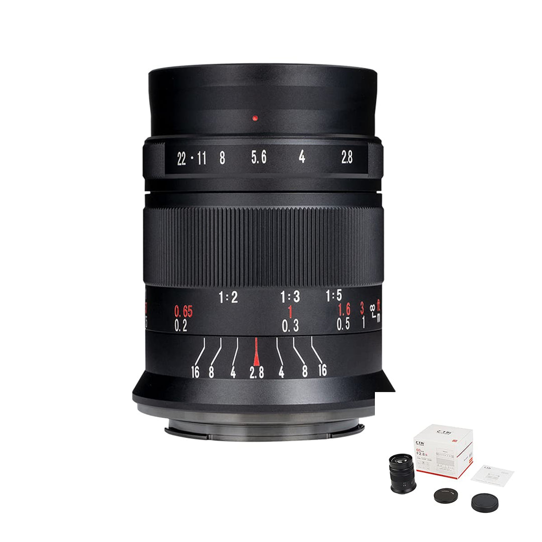 7artisans 60mm F2.8 II APS-C 1:1x Super Makro Spiegelloses Kameraobjektiv Geeignet für Canon EOS-M M