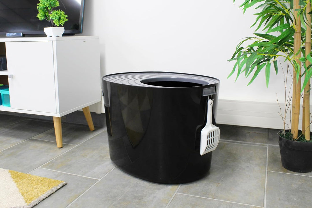 Iris Ohyama, Katzentoilette hop in / Katzenklo oben einstieg mit gerilltem Deckel, keine Verbreitung