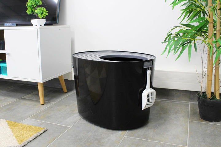 Iris Ohyama, Katzentoilette hop in / Katzenklo oben einstieg mit gerilltem Deckel, keine Verbreitung