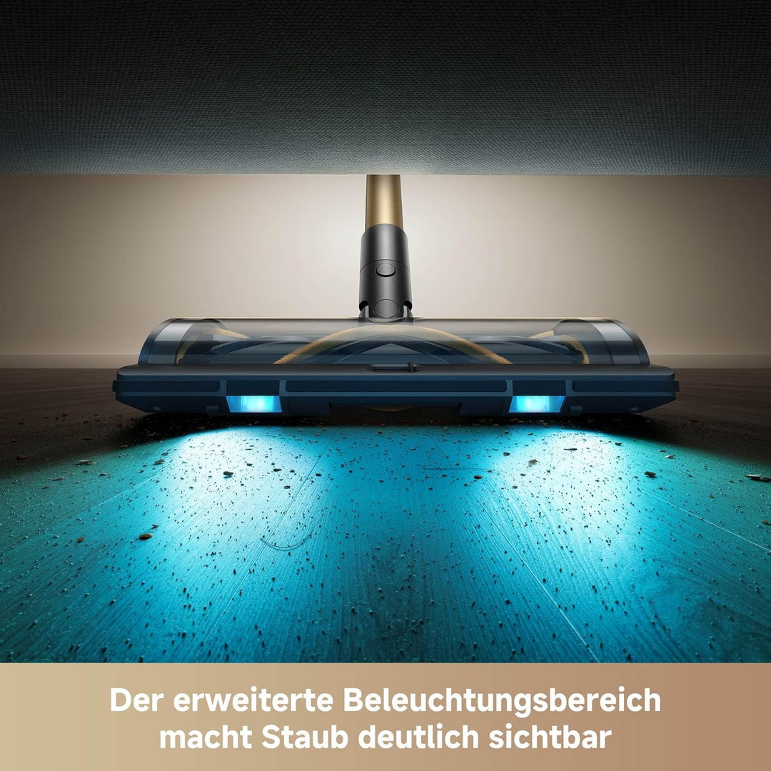 Mova S5 Sense Akku Staubsauger, bis zu 97 Minuten Laufzeit, Staubsauger Kabellos, Multibodenbürste,