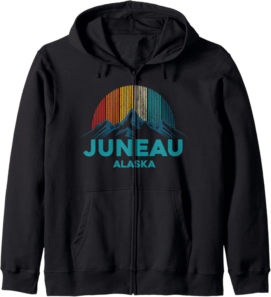 Juneau Alaska Vintage Souvenir Kapuzenjacke