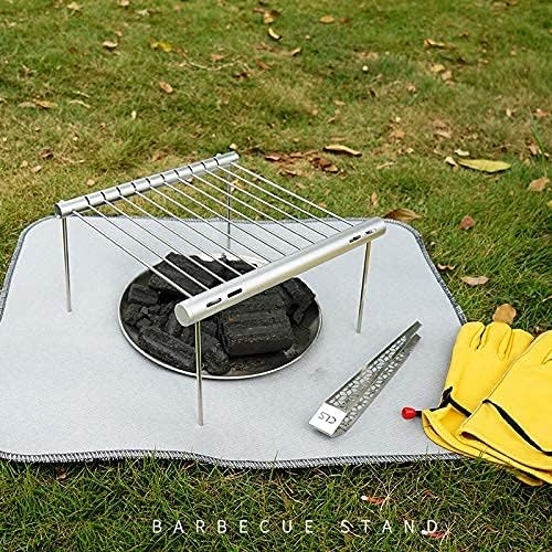 Faltbarer Lagerfeuer-Grill, tragbarer Camping-Grill-Rucksack, Kochen, Grill, Herd, Ständer, für Outd