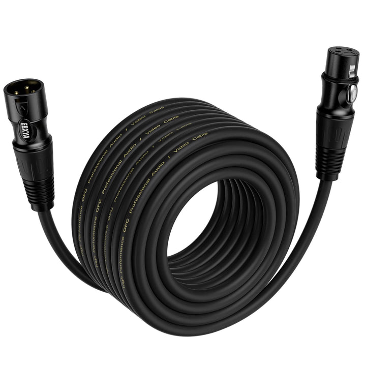 EBXYA XLR Kabel Mikrofonkabel 10M 3-Pin symmetrisch XLR Stecker auf Buchse Kabel mehrfarbig Mikrofon