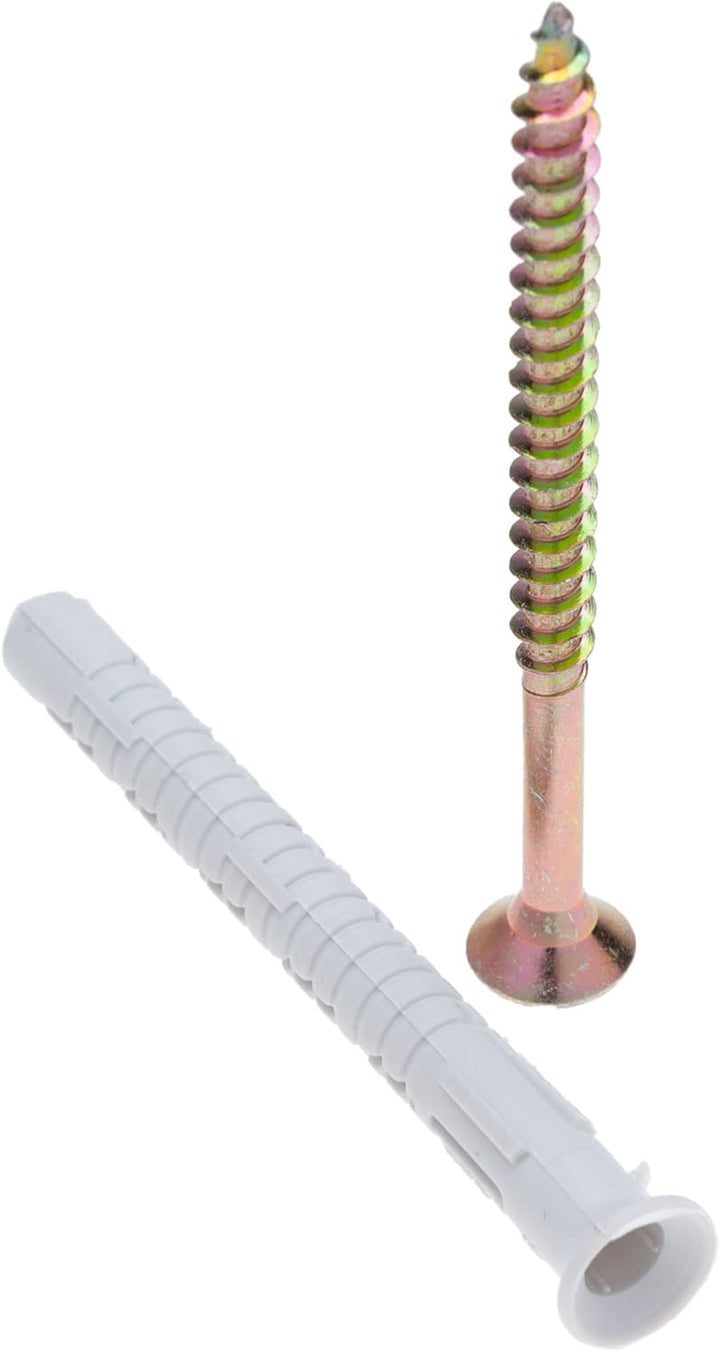 8X80 Torx Schrauben &amp; Dübel Heavy Duty von Keple 50 Pack Wandmontage Schrauben Dübel Wanddübel mit V