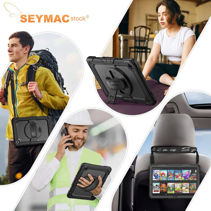 SEYMAC stock Hülle für Samsung Galaxy Tab A9 Plus/ A9+ 11 Zoll, Stossfeste Hülle mit Displayschutz,
