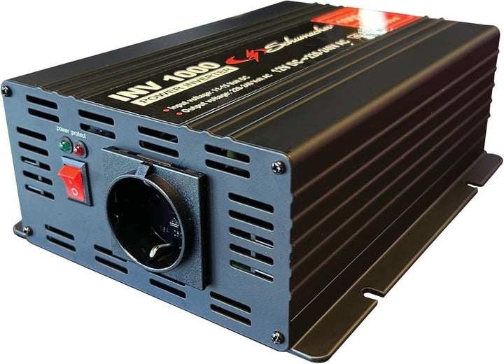 Schumacher INV 1000 Spannungswandler Modifizierter Sinus-Wechselrichter 12V DC > 230V AC - Dauerleis