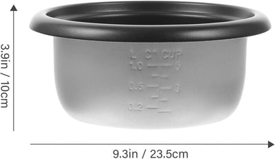 OUNONA Reiskocher Innentopf Edelstahl Innenkochtopf Rice Cooker Reiskocher Dampfgarer Topf Einsatz K