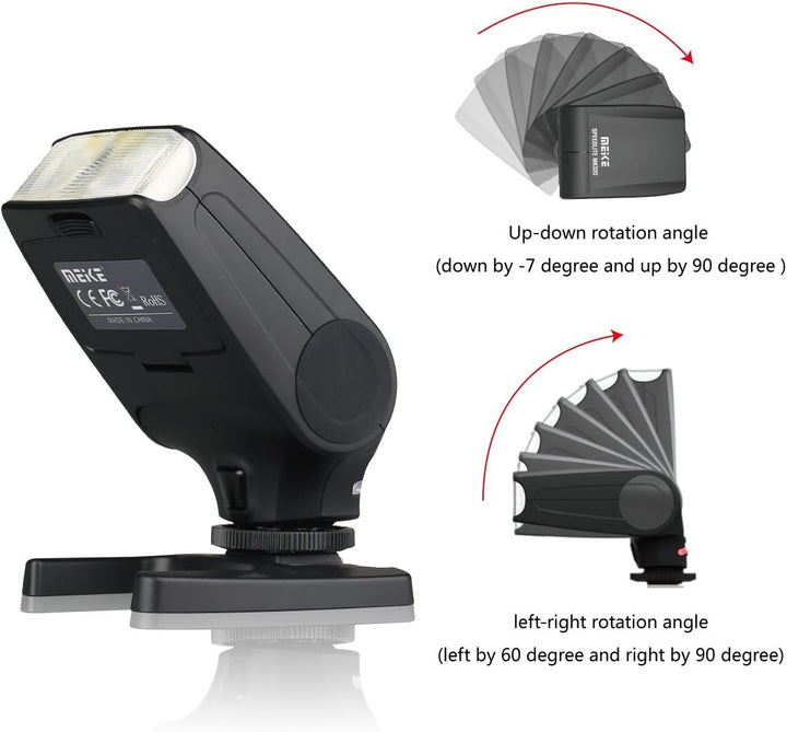 MEKE MK-320N Mini TTL Speedlite Automatic Flash for Nikon MI Hot Shoe DSLR and Mirrorless Cameras J1