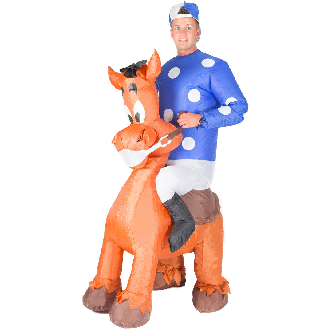 Bodysocks® Aufblasbares Jockey Kostüm für Erwachsene