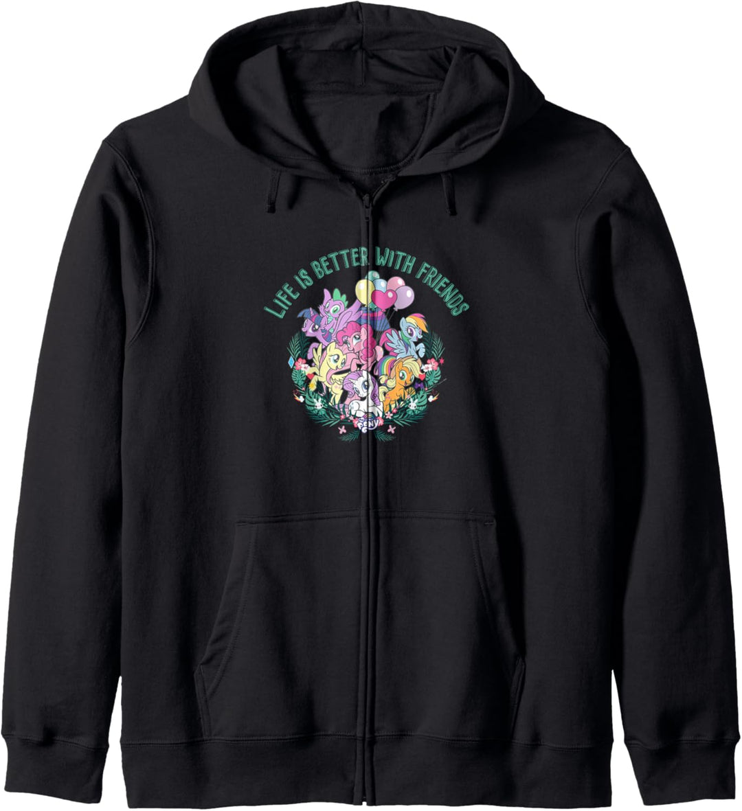 My Little Pony Group Shot Flowers & Balloons Better Friends Kapuzenjacke