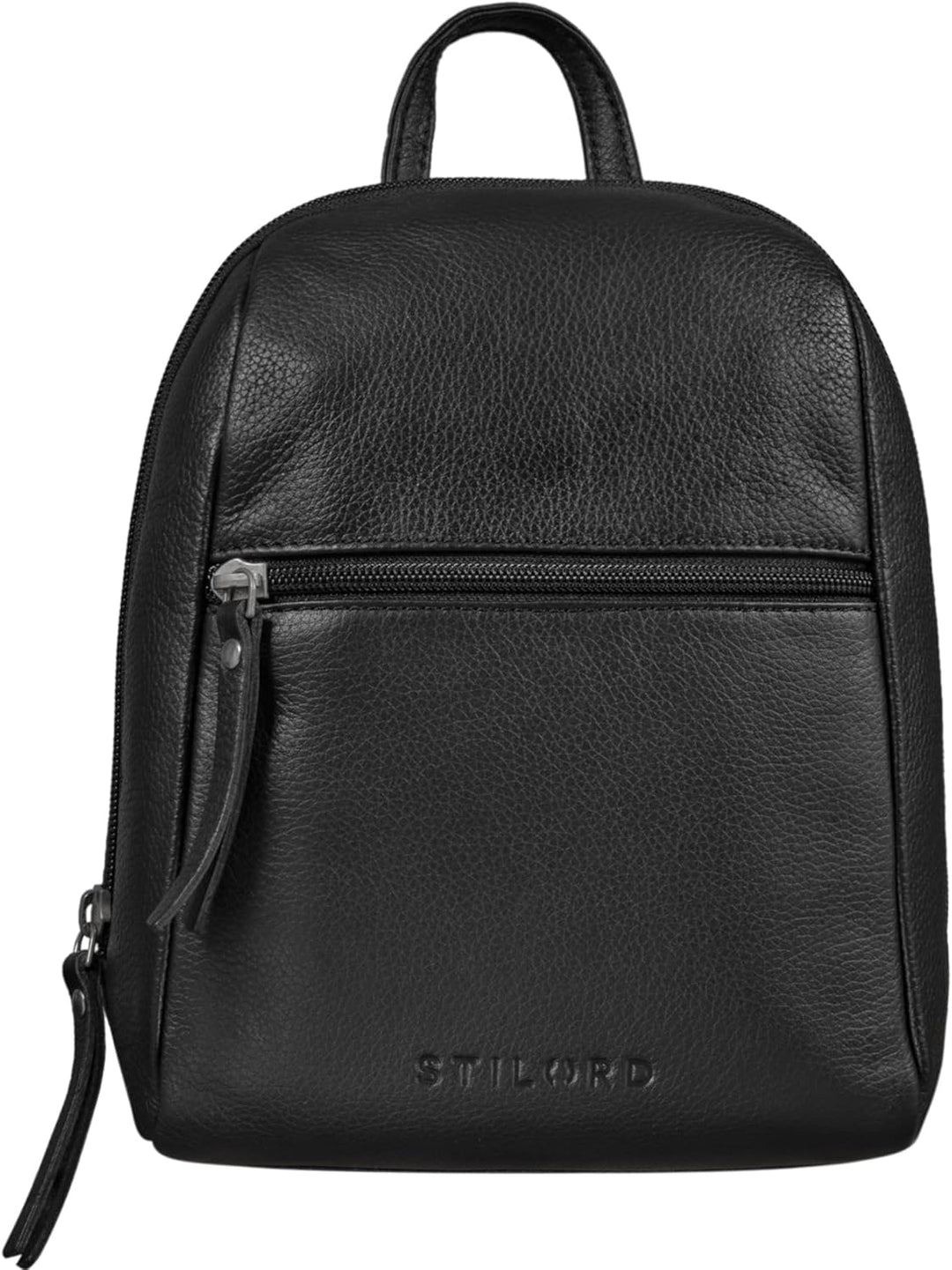 STILORD 'Lia' Mini Rucksack Damen Leder Kleiner Daypack Lederrucksack Vintage Rucksackhandtasche für