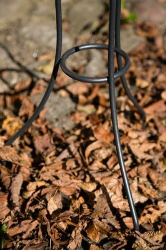 KUHEIGA Metallständer, Kranzhalter, Kranzständer, Mit Teller, Höhe: ca. 77,5 cm