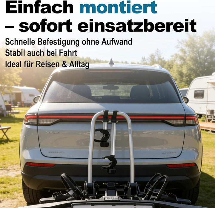 Rahmenhalter für Heck, Abschliessbare Rahmenhalterung für Fahrradträge für U-Bügelrohr (25cm+32cm+45