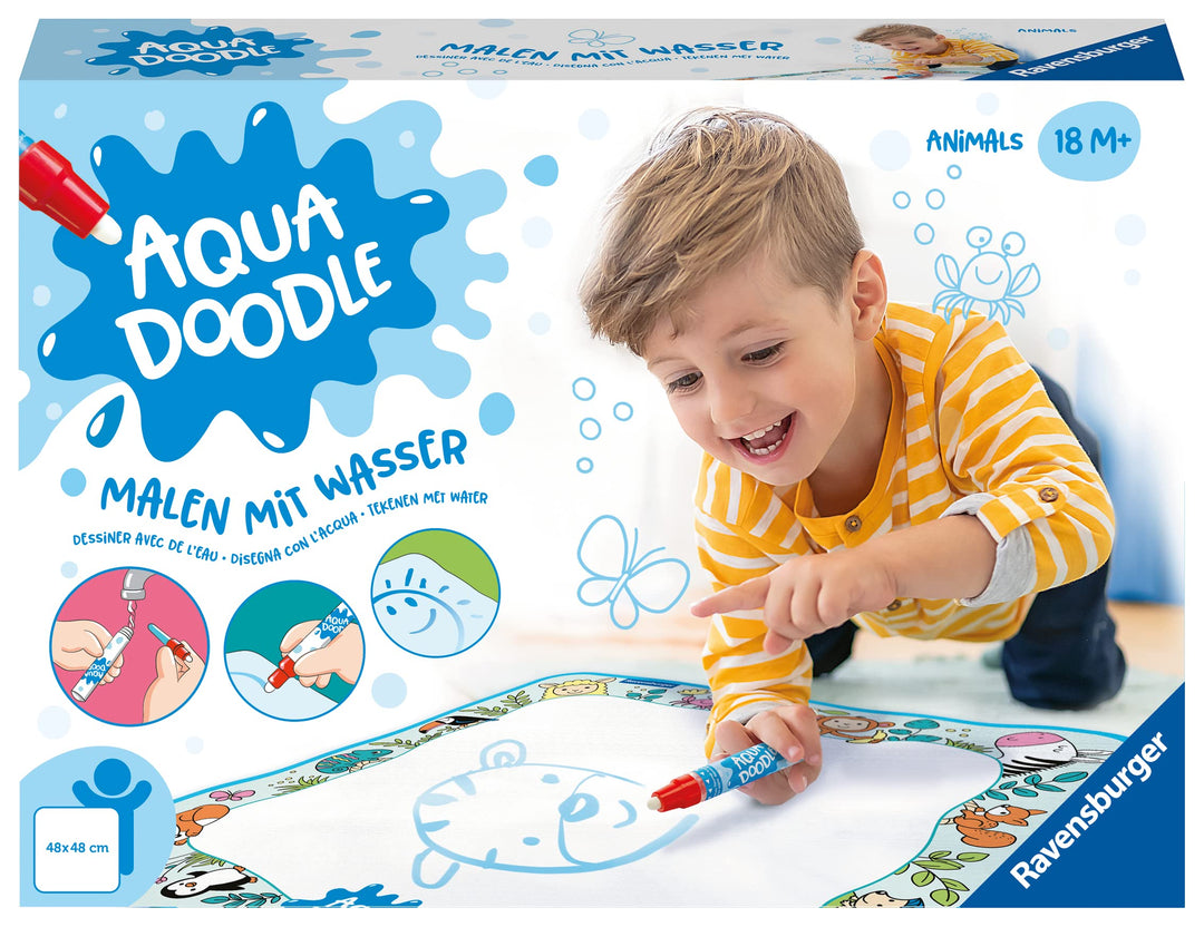 Ravensburger 4564 Aquadoodle Animals - Erstes Malen für Kinder ab 18 Monate - Malset für fleckenfrei