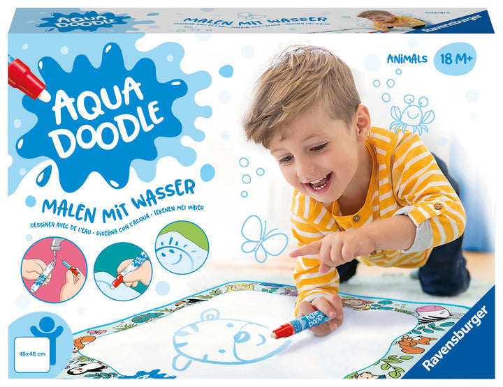 Ravensburger 4564 Aquadoodle Animals - Erstes Malen für Kinder ab 18 Monate - Malset für fleckenfrei