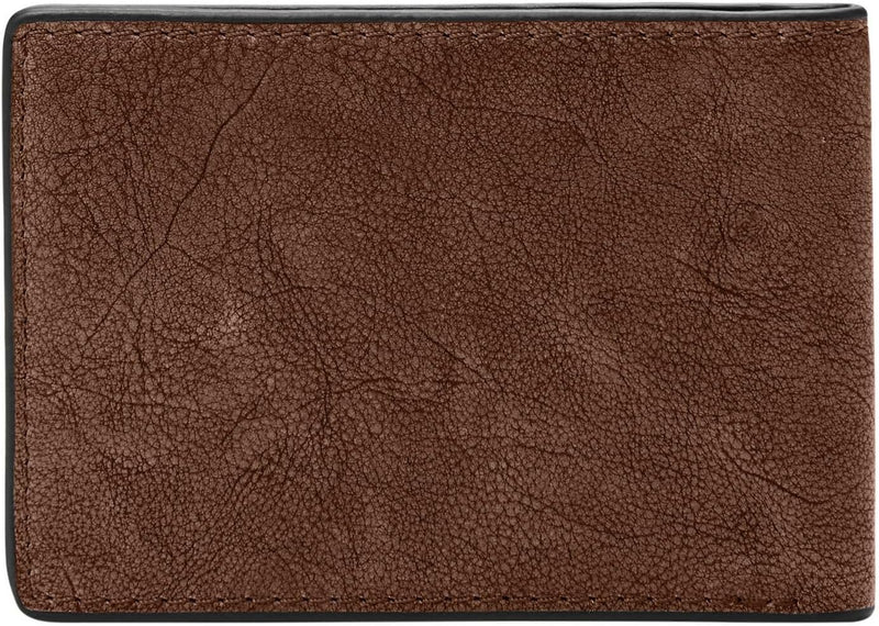 Fossil Herren Geldbörse Steven Leder Vordertasche 11,43 cm L x 1,27 cm B x 7,62 cm H Braun, Braun