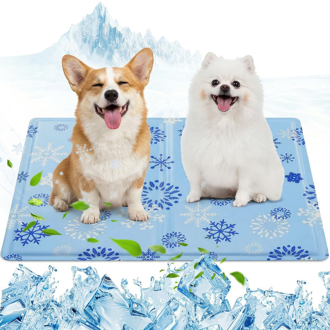 Ninonly Kühlmatte Hund 50X65cm Kühlmatte für Hunde Katze Haustier Eismatte Selbstkühlende mit Ungift
