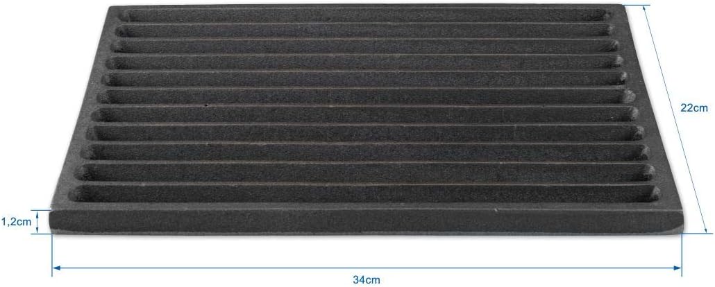 Grillrostprofi Ascherost - Feuerrost - Kohlerost - Kaminrost in Premium-Qualität, Gusseisen, 22 x 34